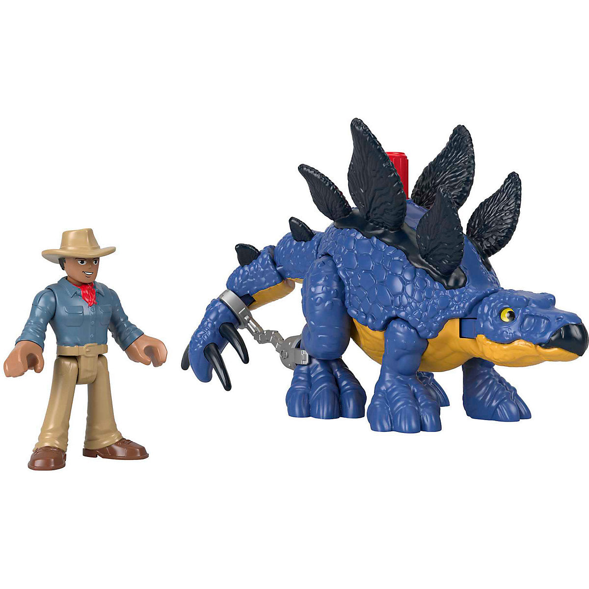 Imaginext Jurassic World Dominion Stegosaurus and Dr. Grant