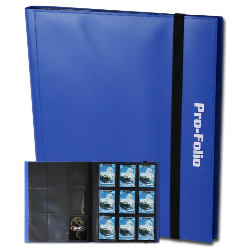 BCW Pro-Folio 9 Pocket Binder- Blue