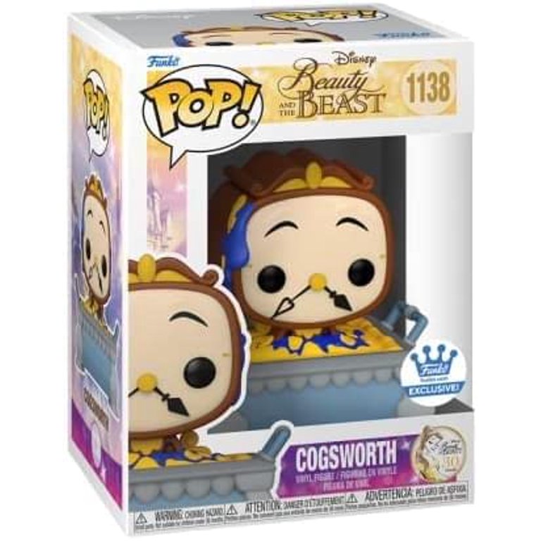 Funko Pop!  Beauty and the Beast:  Cogsworth in Cobbler pan