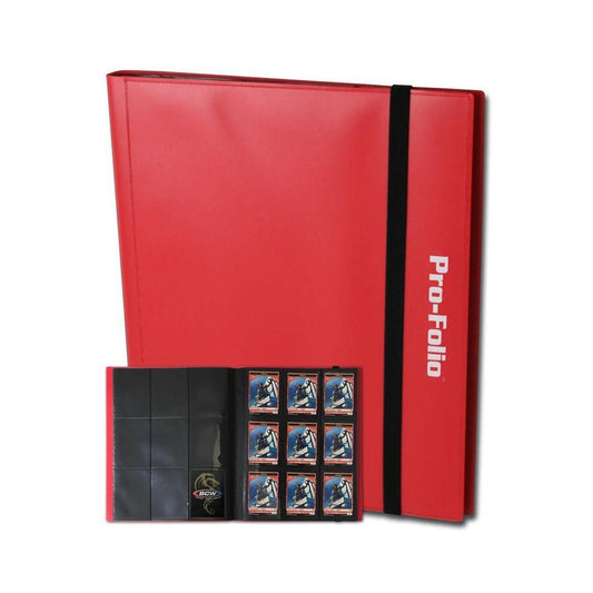 BCW Pro-Folio 9 Pocket Binder- Red