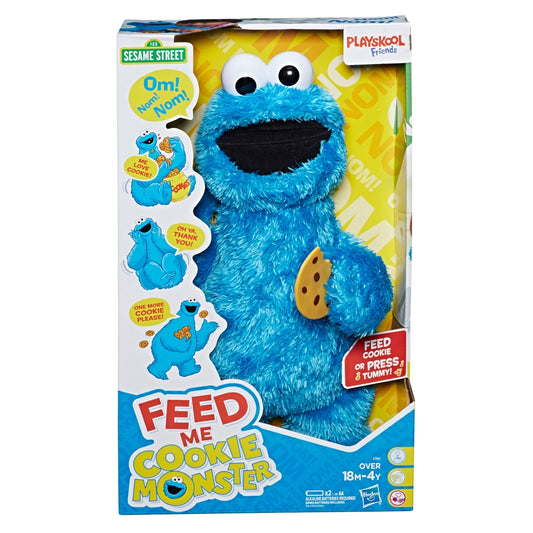 Sesame Street Feed Me Cookie Monster Plush: Interactive 13 Inch Cookie Monster for Kids 18 Months Old and Up