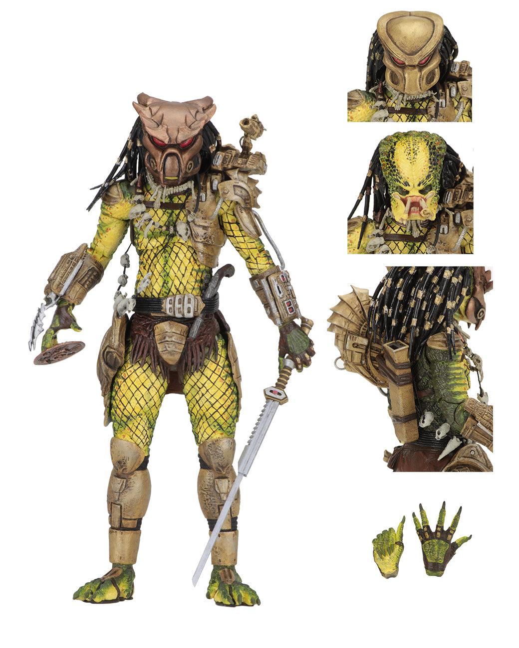 NECA 7" Scale Action Figure- Predator Ultimate Elder Golden Angel