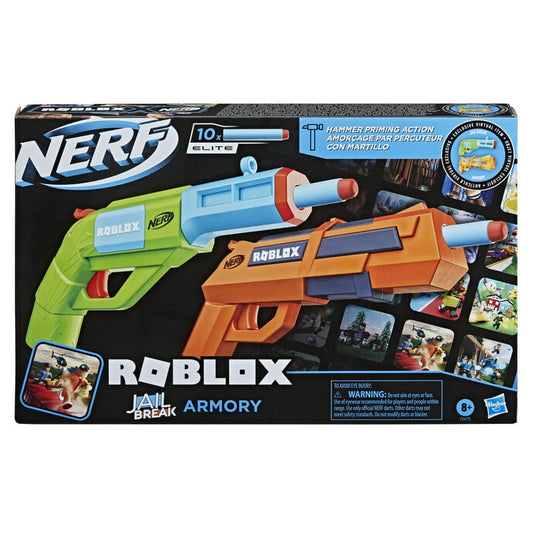 Nerf Roblox Jailbreak: Armory, Includes 2 Blasters and 10 Darts