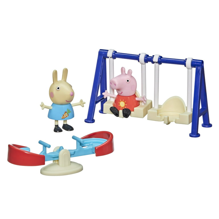 Peppa Pig Peppa's Adventures Peppa's Outside Fun Playset, with 2 Figures and 3 Accessories, Ages 3 and Up